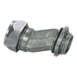 Morris Products 15015 EMT to Box Offset Compression Connector, Zinc Die Cast, 3/4'' Trade Size