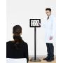 Premium Height-Adjustable Floor-to-Desk Security Kiosk Stand for Tablets, Black, For iPad 10.2 Inch, 11-Inch iPad Pro, iPad Air 3, iPad 5 & 6 & More (PAD-PARAFD)