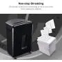 Bonsaii 20-Sheets Heavy Duty Cross-Cut Paper and Credit Card Shredder with 6.6 Gallon Pullout Basket and 4 Casters, 20 Minutes Running Time, Black (C222-A)