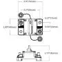LENKRAD 50-Amp Circuit Breaker, Waterproof and Dustproof Surface-Mount Trolling with Manual Reset (50A)