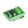 Electronics-Salon DB15 D-SUB DIN Rail Mount Interface Module, DSUB Male/Female, Breakout Board.