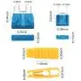 KUFUNG 242PCS Car Fuses, Mini Automotive Fuses Assortment, 3/5/7.5/10/15/20/25/30/35/40 Amp Fuse Kit, Auto Blade Fuse for Car, Truck, Boat, Marine, RV, SUV, Trike, Vehicles Audio Reset System (242-A)