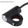 7/8'' 22mm Handlebar Control Push Button Switch, Weatherproof Aluminum Alloy Motorcycle Handlebar Mount Switch Button Headlight Brake Fog Lights ON/OFF(Automatic Return Button)