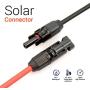 JYFT 10AWG(6mm²) Solar Extension Cable with PV Compatible (Compatible with MC4) Female and Male Connector (30FT Red + 30FT Black)