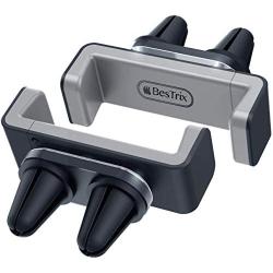 BESTRIX Phone Vent Holder Cell Phone Mount Holder for Car with Double Clamp Grip, Compact & Durable for iPhone, Galaxy and All Smartphones Up to 6.5''