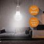 JACKYLED Extension Hanging Lantern Cord Cable UL 12Ft E26 E27 Socket On/Off Button Plug in Pendant Lighting for Kitchen Bedroom Plant Growth Light