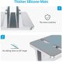 Vertical Laptop Stand [Adjustable Size], OMOTON Desktop Aluminum MacBook Stand with Adjustable Dock Size, Fits All MacBook, Surface, Chromebook and Gaming Laptops (Up to 17.3 inch), Silver
