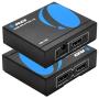 4K 1x2 HDMI Splitter by OREI - 1 Port to 2 HDMI Display Duplicate/Mirror - Powered Splitter Ver 1.4 Certified for Full HD 1080P High Resolution 3D Support (One Input To Two Outputs) - USB Powered