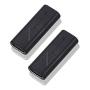 Cellularize USB C Female to Female Adapter (Black, 2 Pack) 3.1/10Gbps USB Type C Coupler Extender Extension Connector for Samsung Galaxy S8, Google Pixel, Nintendo Switch