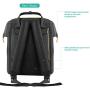 Hethrone Womens Laptop Backpack 15.6 Inch Stylish Anti Theft Casual Travel Computer Rucksack Water Repellent School Backpack with USB Black