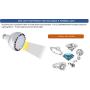 LC LED 250W-350W PAR30 / PAR38 High Output Medium Bay LED Bulb, 42W 5000 Lumens, Daylight White (6500K), Metal Halide, CFL & Halogen PAR Replacement, Non-Dimmable