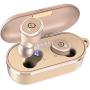 TOZO T10 Bluetooth 5.0 Wireless Earbuds with Wireless Charging Case IPX8 Waterproof TWS Stereo Headphones in Ear Built in Mic Headset Premium Sound with Deep Bass for Sport Khaki