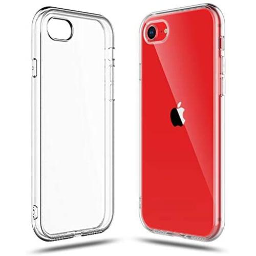 Shamos Crystal Clear Shock Absorption TPU Rubber Gel Case (Clear) Compatible with iPhone SE 2020 (2nd Generation) iPhone 8 and iPhone 7