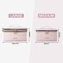 Makeup Bag, LIGHT FLIGHT Cosmetic Bag Large Makeup Case Organizer with Adjustable Dividers for Cosmetics, Makeup Brushes, Toiletries, Travel Accessories