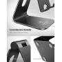 Tablet Stand Multi-Angle, Lamicall Tablet Holder: Desktop Adjustable Dock Cradle Compatible with Tablets Such As iPad Air Mini Pro, Phone XS Max XR X 6 7 8 Plus More Tablets (4-13 Inch) - Black