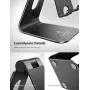 Tablet Stand Multi-Angle, Lamicall Tablet Holder: Desktop Adjustable Dock Cradle Compatible with Tablets Such As iPad Air Mini Pro, Phone XS Max XR X 6 7 8 Plus More Tablets (4-13 Inch) - Black