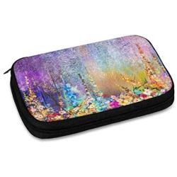 Abstract Floral Watercolor Painting Electronic Organizer Compact Travel Cable Organizer Bag Pouch