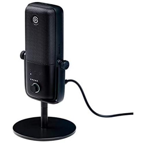 Elgato Wave:3 – USB Condenser Microphone and Digital Mixer for Streaming, Recording, Podcasting - Clipguard, Capacitive Mute, Plug & Play for PC / Mac