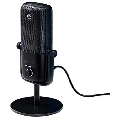 Elgato Wave:3 – USB Condenser Microphone and Digital Mixer for Streaming, Recording, Podcasting - Clipguard, Capacitive Mute, Plug & Play for PC / Mac