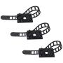 Wire Management Clips with Screw Hole (40 Pack) Adjustable Zip Ties，self Adhesive Nylon Cable Traps(Black)