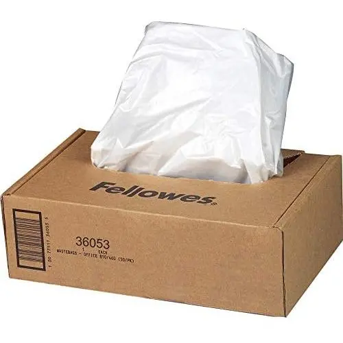 Fellowes 36053 Powershred Shredder Waste Bags for 90S, 99Ci, 99Ms, AutoMax 200C, and AutoMax 130C, 100 Bags, 9 Gallon Fellowes 36053 Powershred Shredder Waste Bags for 90S, 99Ci, 99Ms, AutoMax 200C, and AutoMax 130C, 100 Bags, 9 Gallon