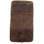 Leather Waxed Canvas Multi Purpose Travel Organizer Roll for Cables / Passport / Wallet / Valuables Handmade by Hide & Drink :: Fatigue