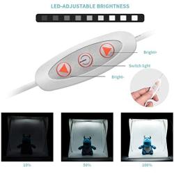 16x16 Photo Light Box Kit, 40x40x40cm Portable Photography Shooting Light Tent Kit, Foldable Photo Studio Box with LED Light for Product Photography