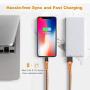 iPhone Charger, Haribol iPhone Lightning Cable Apple MFi Certified 4Pack[ 3.3FT 6.6FT 10FT] Nylon Braided Charging Cable for iPhone Xs/Max/XR/X/8/8Plus/7/7Plus/6S/6S Plus/SE/iPad/Nan More(Orange)