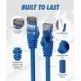 Cat6 Ethernet Cable, 3 Feet (2 Pack) LAN, utp (0.9 Meters) Cat 6, RJ45, Network, Patch, Internet Cable - (3 ft)