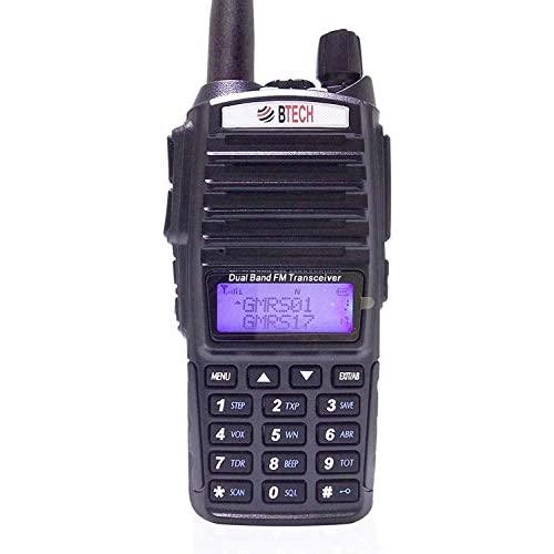 BTECH GMRS-V1 GMRS Two-Way Radio, GMRS Repeater Capable, with Dual Band Scanning Receiver (136-174.99mhz (VHF) 400-520.99mhz (UHF))
