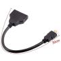 HDMI Cable Splitter 1 in 2 Out HDMI Adapter Cable HDMI Male to Dual HDMI Female 1 to 2 Way, Support Two TVs at The Same Time, Signal One in, Two Out