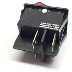 GAMA Electronics 20 Amp Double Pole On-Off Illuminated Rocker Switch 120/240VAC DPST