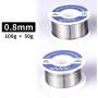 Fpxnb 2 Pack 60-40 Tin Lead Rosin Core Solder Wire Set for Electrical Soldering and DIY 0.0236 in (0.6 mm) 0.0315 in (0.8mm) 0.0394 in (1 mm) 0.0472 in (1.2 mm) 100g (0.22lbs) + 50g (0.11lbs)