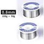 Fpxnb 2 Pack 60-40 Tin Lead Rosin Core Solder Wire Set for Electrical Soldering and DIY 0.0236 in (0.6 mm) 0.0315 in (0.8mm) 0.0394 in (1 mm) 0.0472 in (1.2 mm) 100g (0.22lbs) + 50g (0.11lbs)