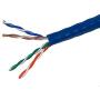 Monoprice 1000FT 24AWG Cat5e 350MHz UTP Solid, Riser Rated (CMR), Bulk Ethernet Bare Copper Cable - Blue