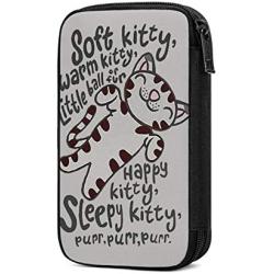Hxuedan The Big Bang Theory Soft Kitty Data Cable Storage Bag Portable and independently Designed Storage Box, Suitable for Outdoor Travel to Place Data Cable Electronic Products, etc.