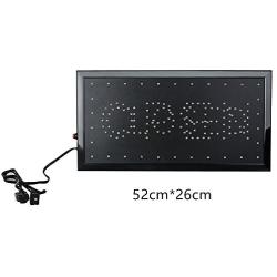 Ovovo Ultra Bright LED 2 in 1 Open Closed Sign, Business Signs for Drink Food Restaurant Diner Cafe Bar Pub Coffee Shop Store Wall Window Display Fixture