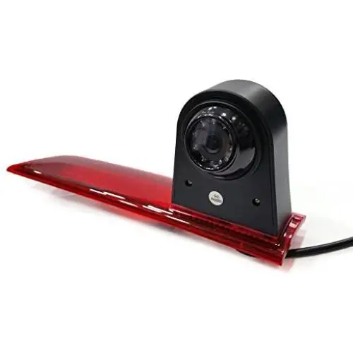 Misayaee Car Third Roof top Mount Brake lamp Camera Brake Light Rear View Backup Camera for Transporter Ford Transit Custom (2012-04/2016)