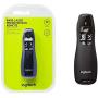 Wireless Presenter LOGI R400, Wireless Presentation Remote Clicker with Red Laser Pointer, Control for Teaching, 1 Pack