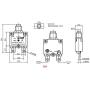 T Tocas 5pcs Push Button Reset 5A 10A 15A 20A 30A Circuit Breakers with Quick Connect Terminals and Waterproof Button Cap