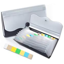 Receipt Organizer for Business,School,Office,Bank,Accordian File Folder for Check,Bill,Invoice,13 Pockets Expanding File Organizer(Gray)