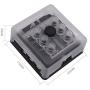 circuit breaker Fuse Block W/Negative Bus - JOYHO 6 Way Fuse Distribution Box with Ground, With Protection Cover, Bolt Connect Terminals, 70 pcs Stick Label, for Automotive Vehicle Boat Marine
