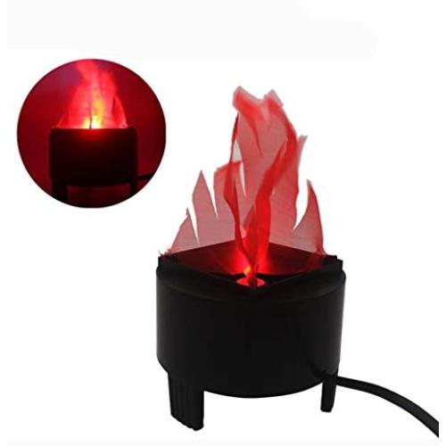 LED Fake Flame Effect Lamp Electronic Artificial Fire Burning Brazier Lamp Simulated Flickering Fire Flame Light for Christmas Halloween Party Festival Night Club