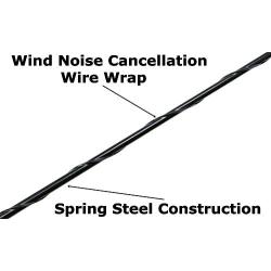 AntennaMastsRus - OEM Size 31 Inch Black Antenna is Compatible with Toyota Tundra (2000-2020) - Spiral Wind Noise Cancellation - Spring Steel Construction - Stainless Steel Threading