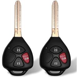 Tyranway Car Key Fob Compatible with Toyota Rav4 2006-2010/Scion XB 2008-2013 Keyless Entry Remote Control Uncut Flip Replacement for HYQ12BBY with 4D67 Chip