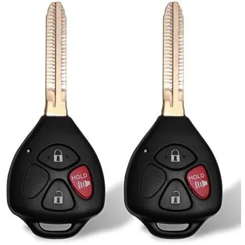 Tyranway Car Key Fob Compatible with Toyota Rav4 2006-2010/Scion XB 2008-2013 Keyless Entry Remote Control Uncut Flip Replacement for HYQ12BBY with 4D67 Chip