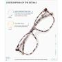 Gaoye 2 Pack Blue Light Blocking Glasses Women Men, Fashion Square Computer Gaming Eyeglasses Spring Hinge Anti UV & Glare