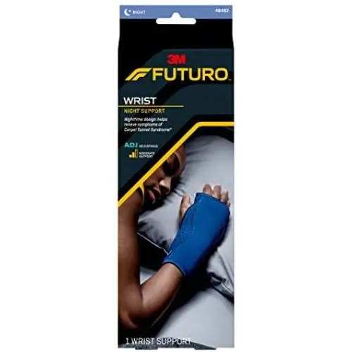 Night Wrist Sleep Support, Moderate Stabilizing Support, Adjust to Fit