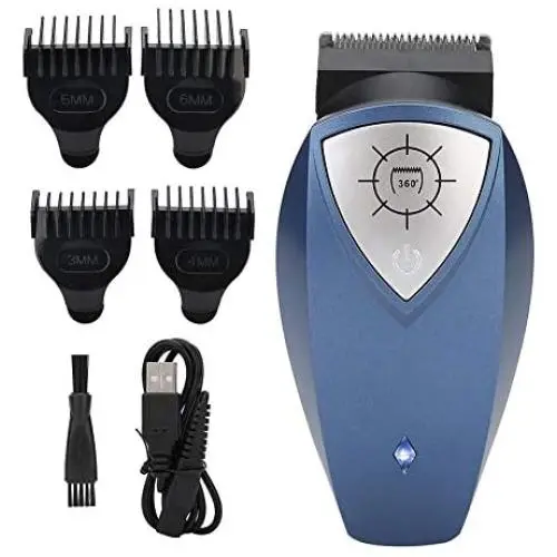 Electric Hair Clippers,Men Self-Service Hair Cutting Wireless USB Hairdressing Electric 2W 3mm/4mm/5mm/6mm,Hair Trimmer Low Noise Hair Shaver Machine Cutter Tool for Barber/Home/Travel Use (USB)