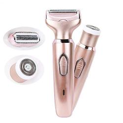 Electric Razor for Women,2 in 1 Cordless Rechargeable Painless Hair Removal,Wet & Dry Trimmer for Bikini